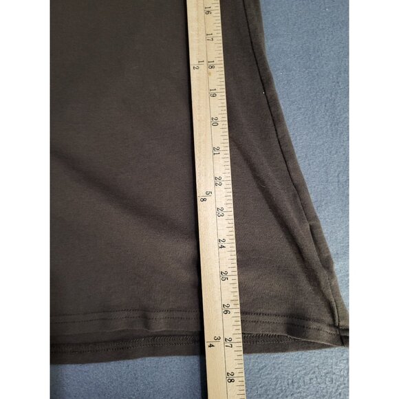 Old Navy Women's L Brown Short Sleeve Long Length T Shirt Y2k Skater Style - Picture 6 of 9